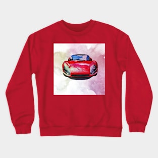 Vintage Alfa Romeo in watercolor Crewneck Sweatshirt